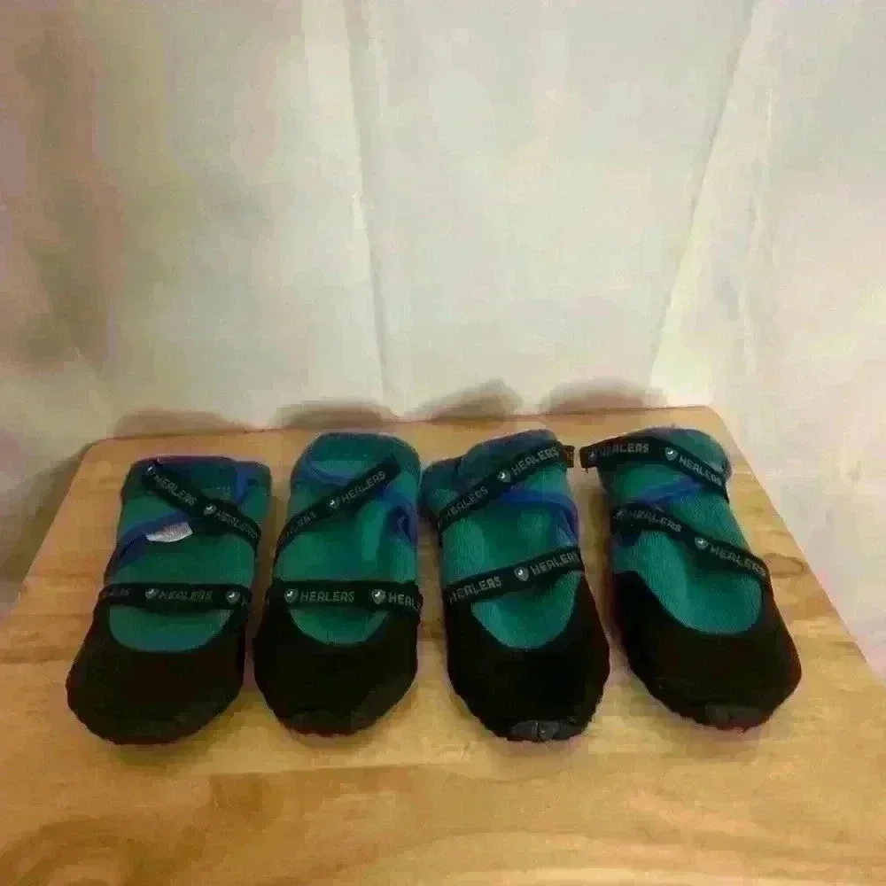 HEALERS Urban Walkers Dog Blue Waterproof Boots Set of 4 -‎ Protection